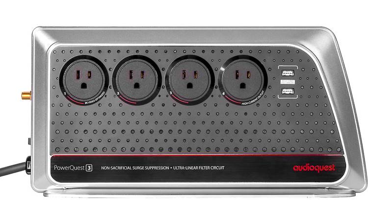 AudioQuest PowerQuest® 3 8-Outlet Power Conditioner & Non-Sacrificial Surge Protector