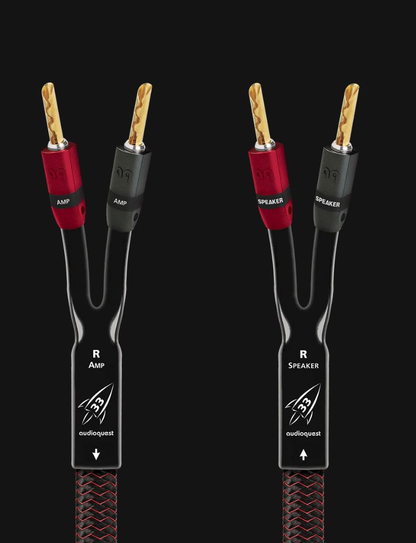 AudioQuest Rocket 33 Full-Range Speaker Cable w/ SureGrip 300 Connectors