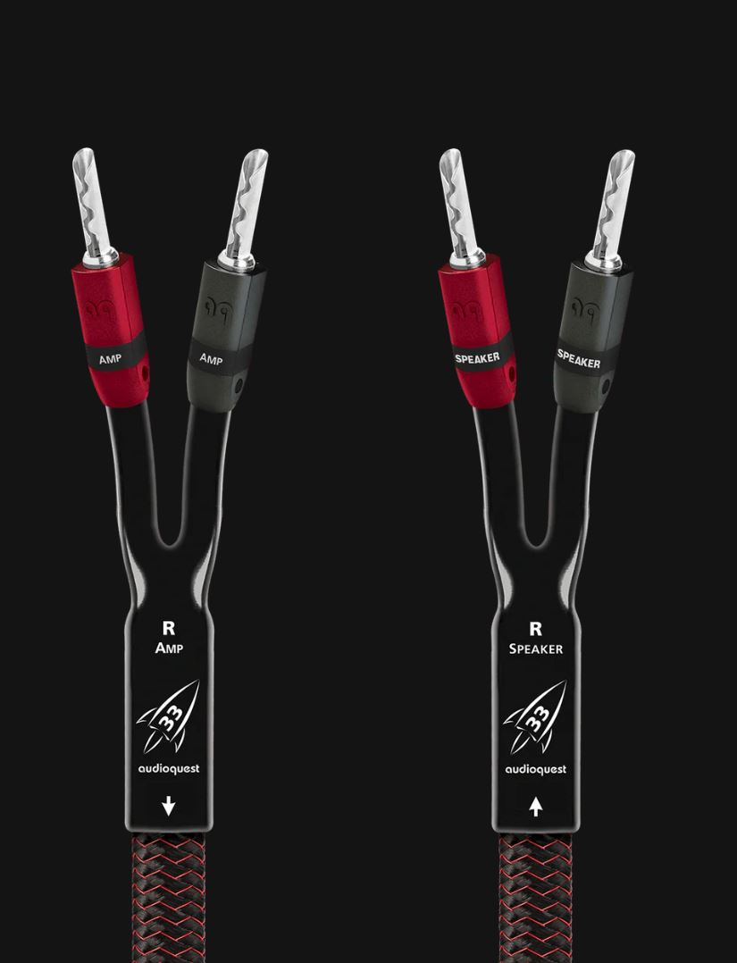 AudioQuest Rocket 33 Full-Range Speaker Cable w/ SureGrip 300 Connectors