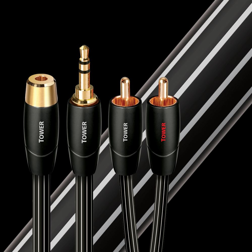 AudioQuest Tower 3.5mm Mini > RCA Analog Audio Interconnect Cable